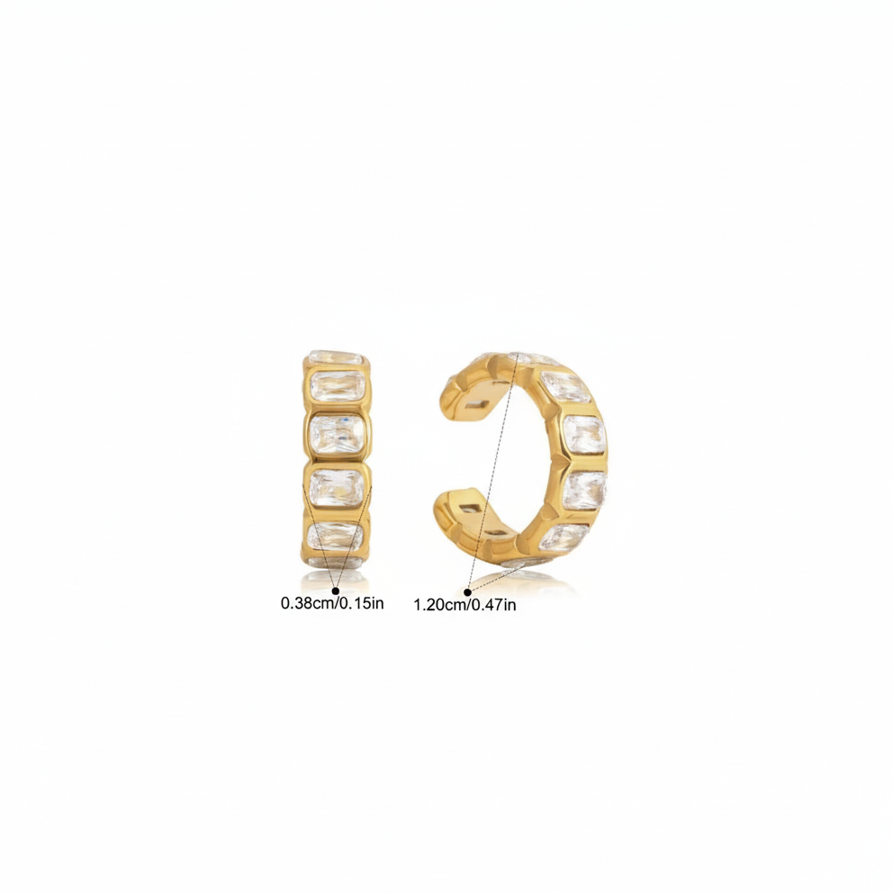 Blair ear cuff styled look – gold-plated trendy ear cuff buy online India