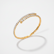 Crown Arc gold cuff bracelet for women – anti-tarnish sculpted bangle bracelet India