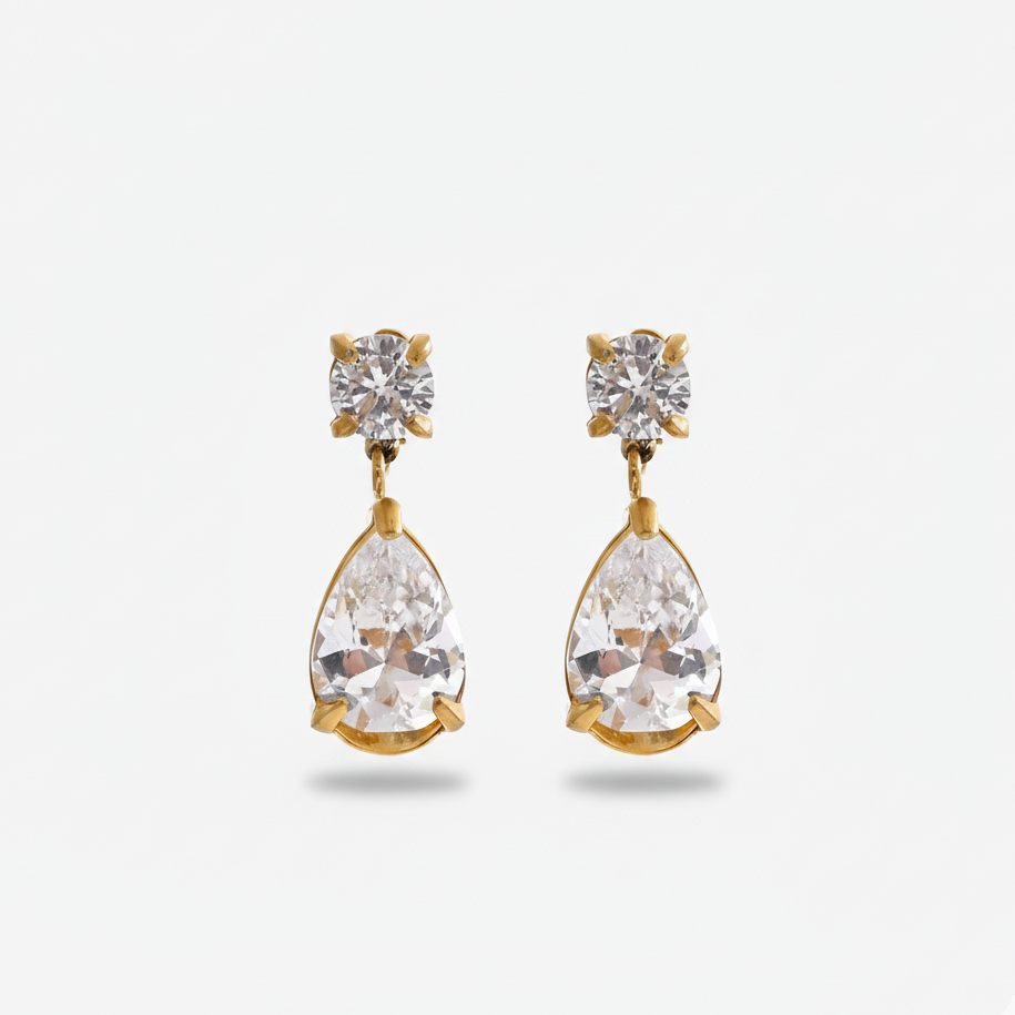 Dewdrop gold earrings for women – new arrival non-piercing
waterproof ear cuff India