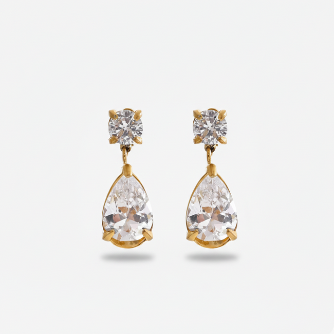 Dewdrop gold earrings for women – new arrival non-piercing
waterproof ear cuff India