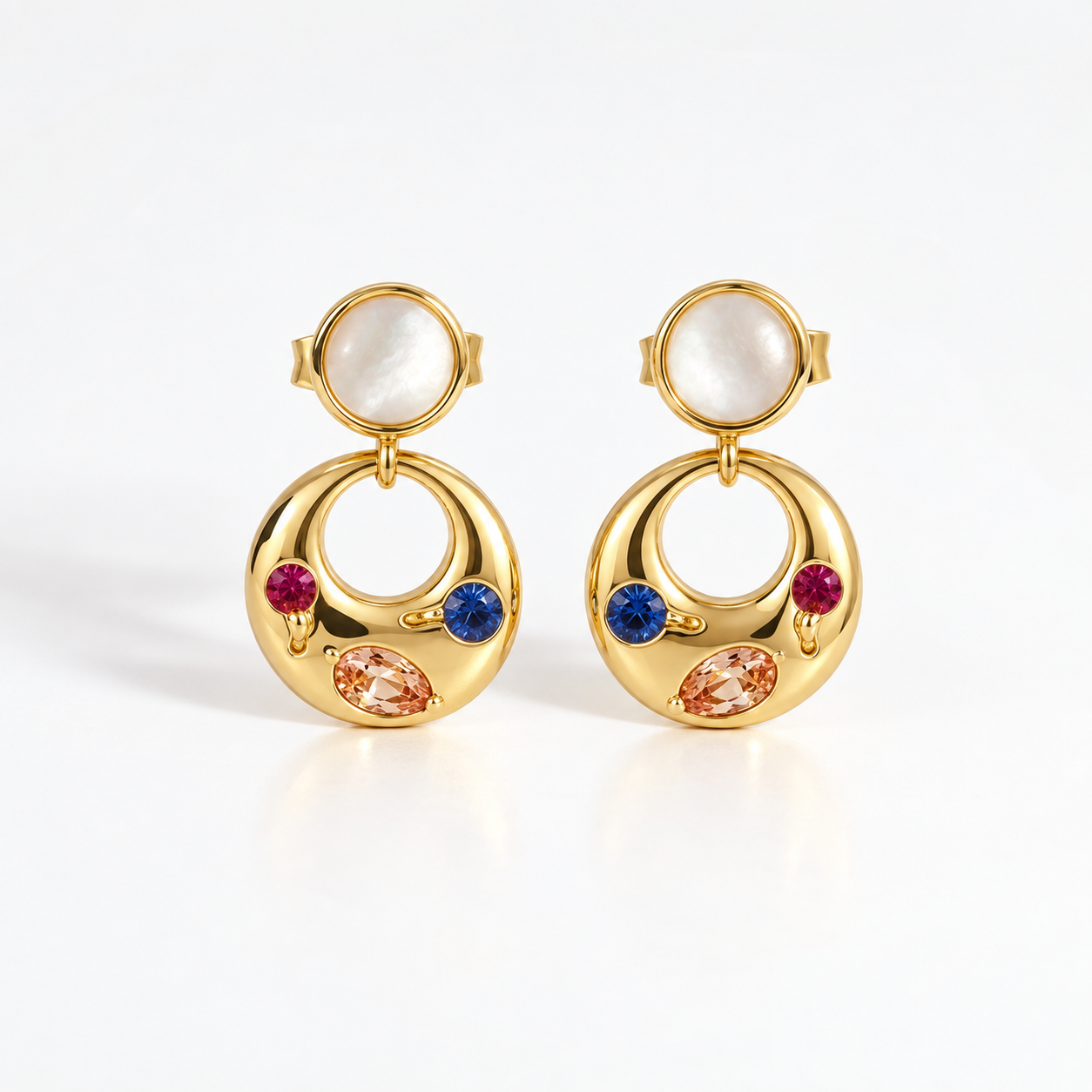 Whimsy Gem Hoops (Multi)
