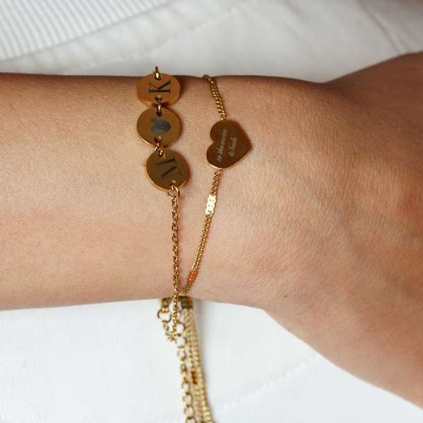 Personalised engraved infinity love bracelet for women – Endless Love custom gold bracelet India