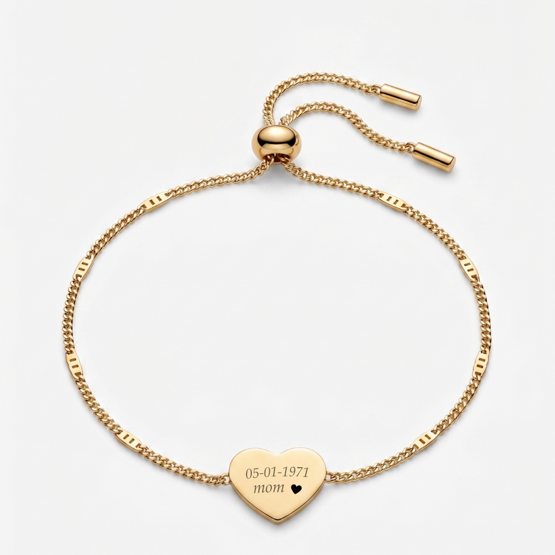Personalised engraved infinity love bracelet for women – Endless Love custom gold bracelet India