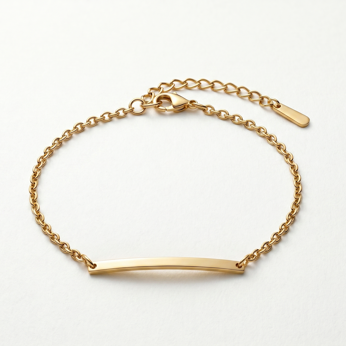 Personalised engraved heart gold bracelet for women – Heartsong custom anti-tarnish bracelet India
