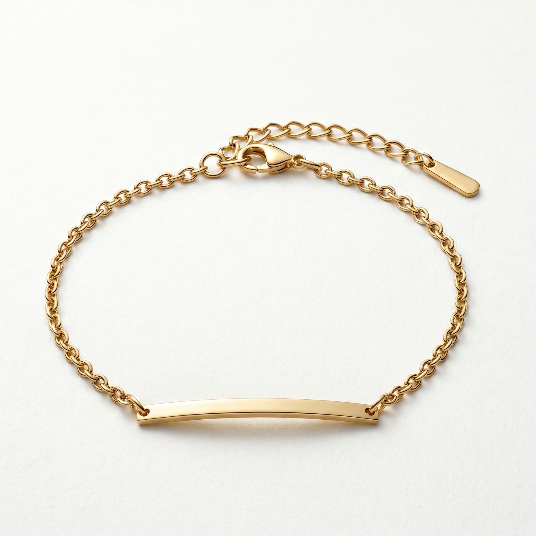 Personalised engraved heart gold bracelet for women – Heartsong custom anti-tarnish bracelet India
