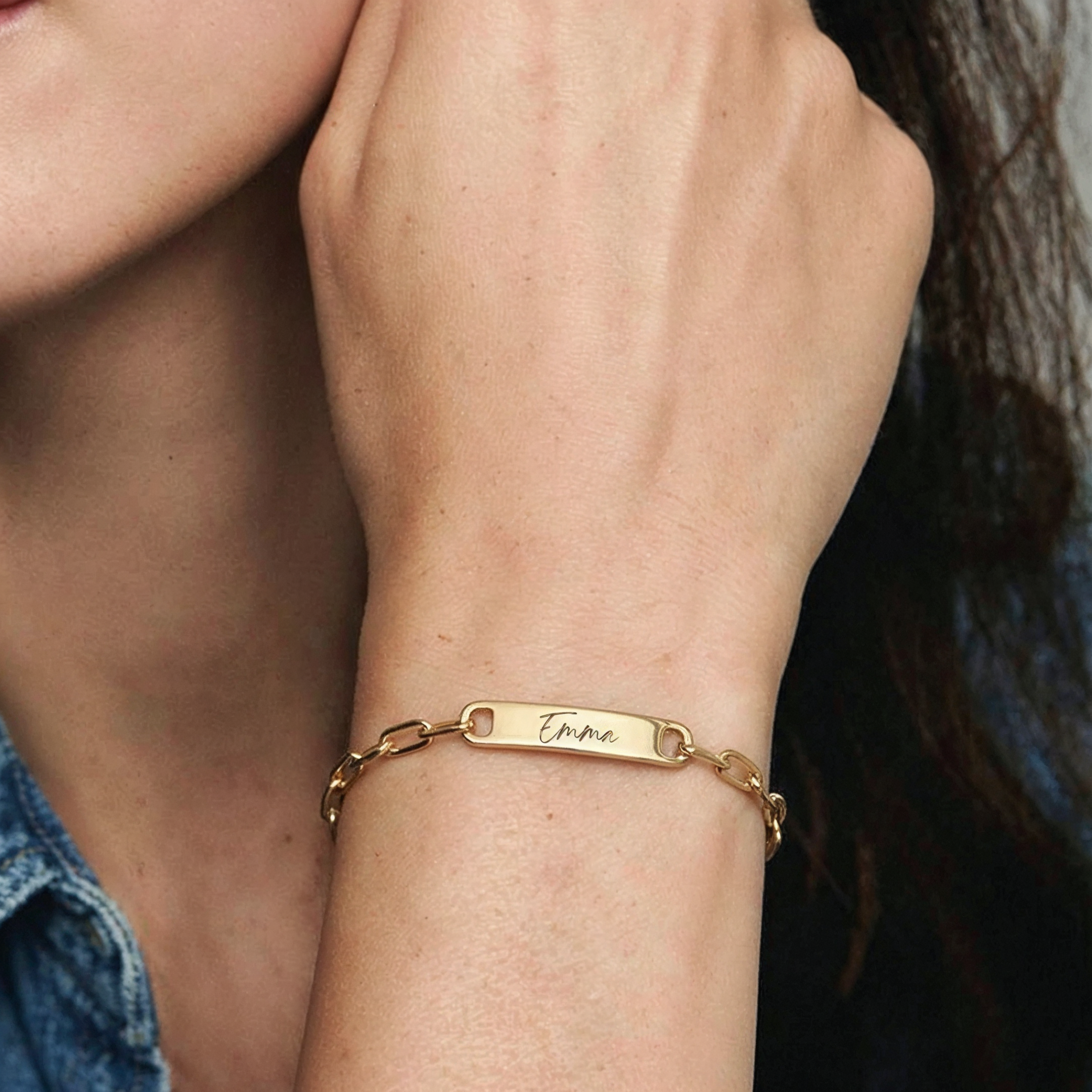 Custom engraved story bracelet for women – Inscribe Me personalised gold name bracelet India