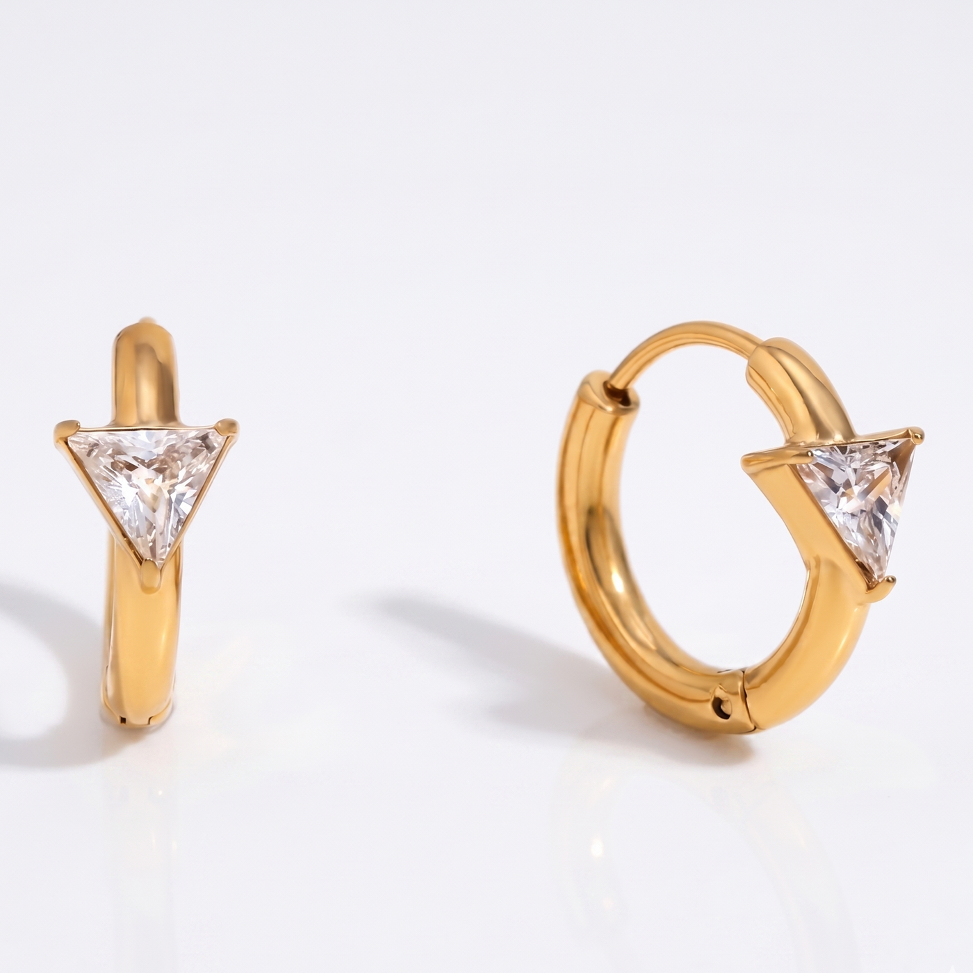 Midnight Crystal Hoops