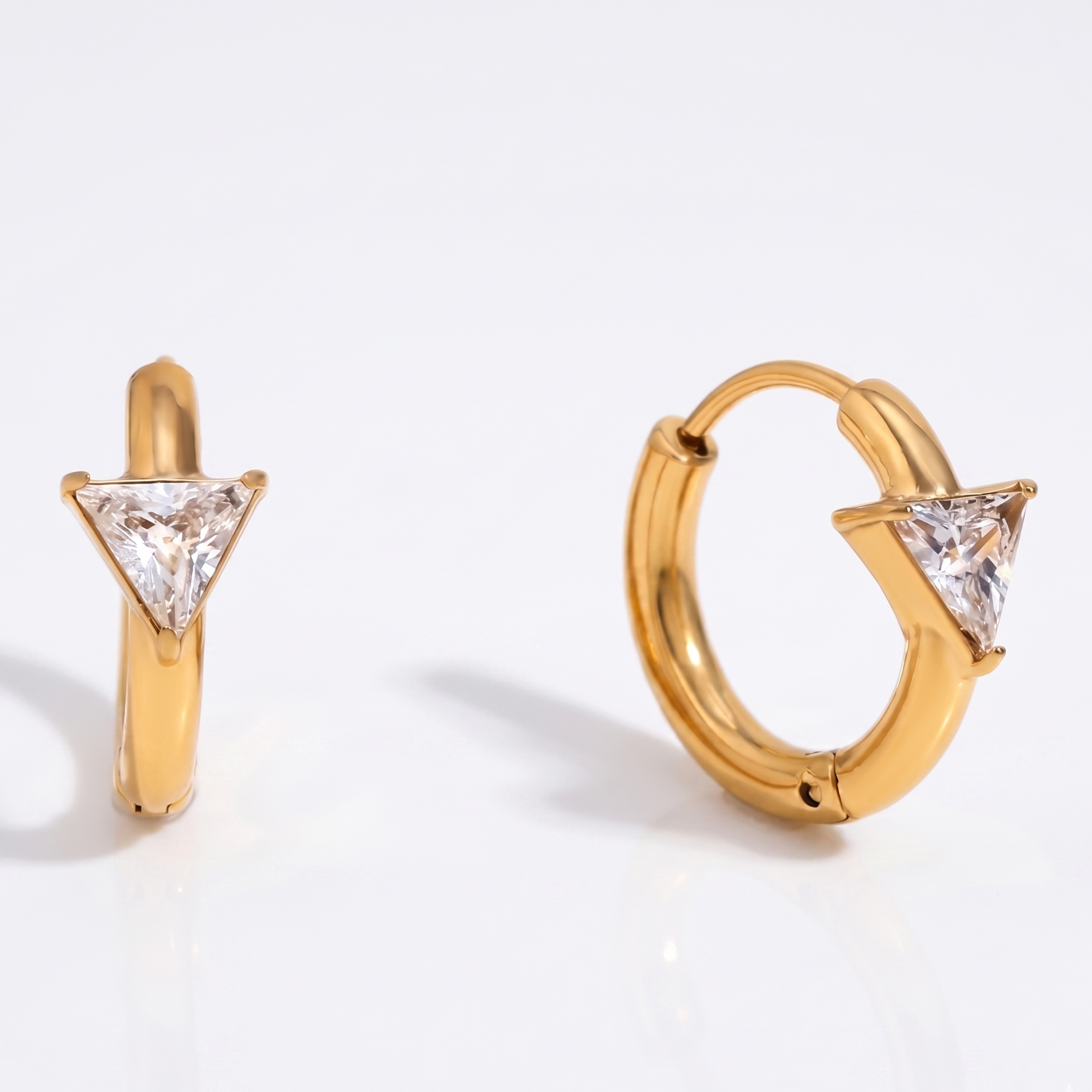 Midnight Crystal Hoops