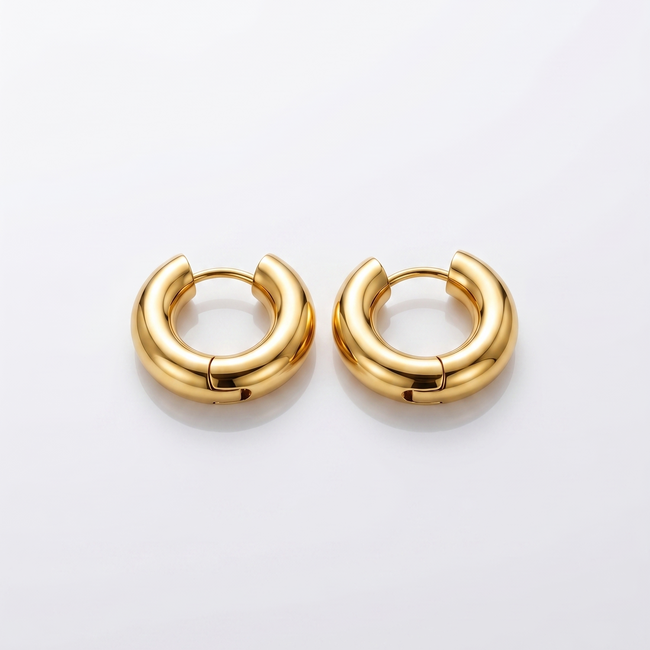 Minimal Gold Hoops (Small)