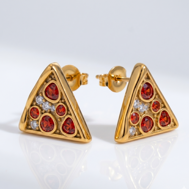 Pizza Party Studs
