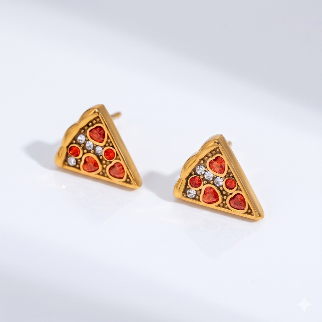 Pizza Party Studs