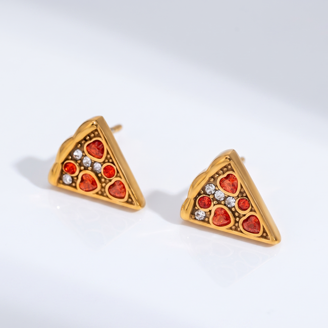 Pizza Party Studs
