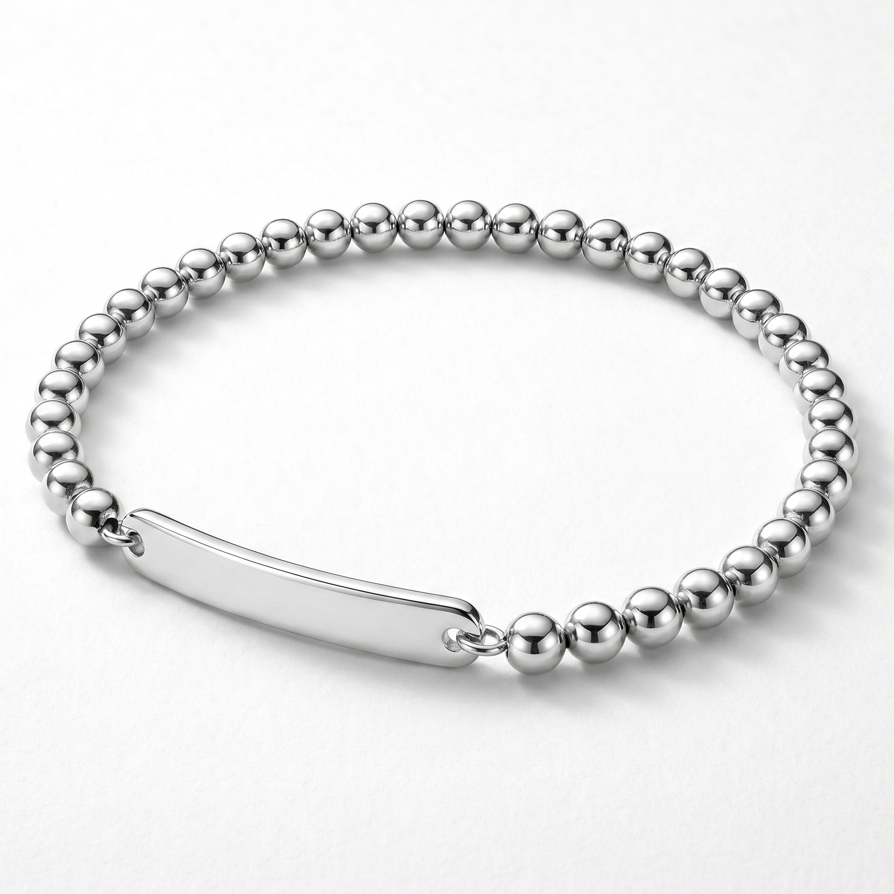 Personalised engraved protection bracelet for women – Sentinel custom gold name bracelet India