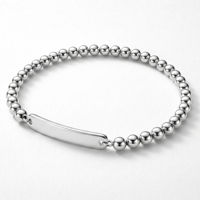 Personalised engraved protection bracelet for women – Sentinel custom gold name bracelet India