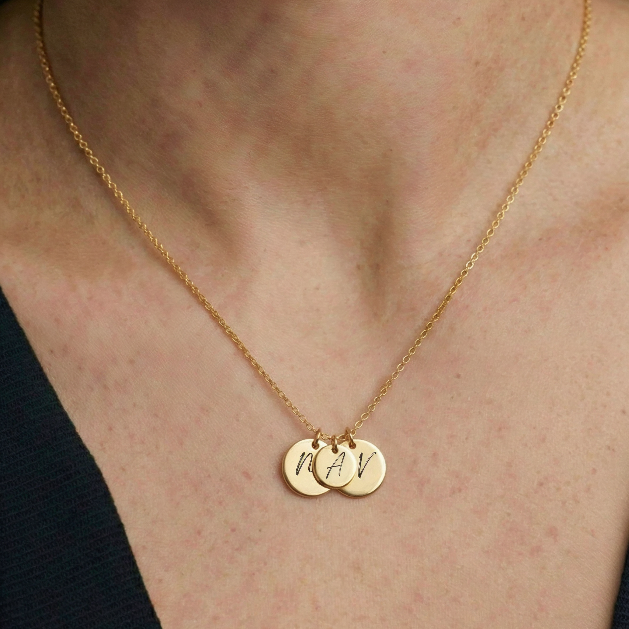 18k gold plated personalised script name necklace – Signature Script engraved pendant India