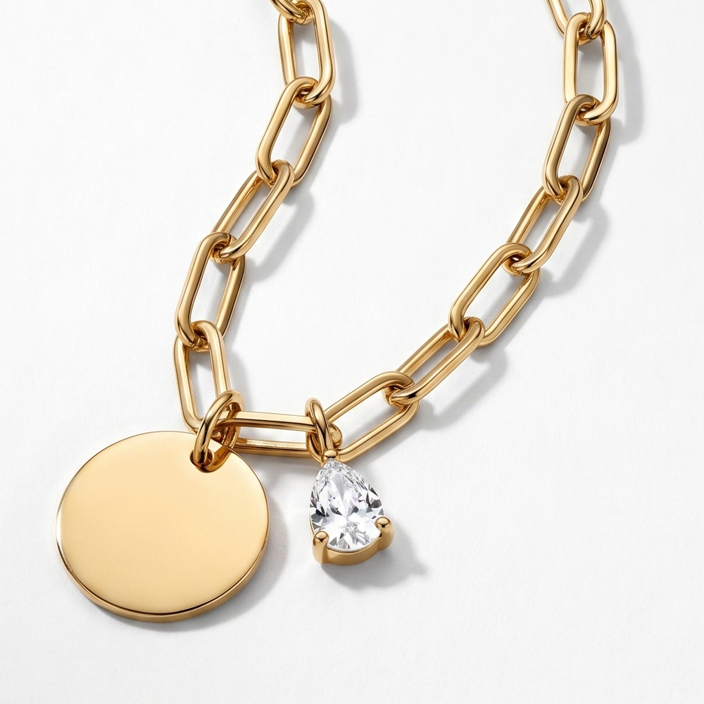 Personalised engraved gold bracelet for women – Souvina custom name memory bracelet India
