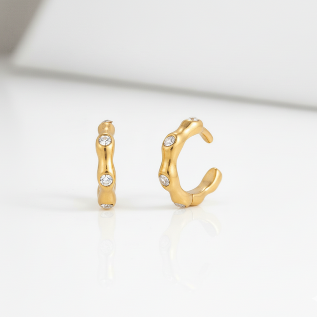 Vellure gold ear cuff - new arrival non-piercing anti-tarnish ear cuff for women India
