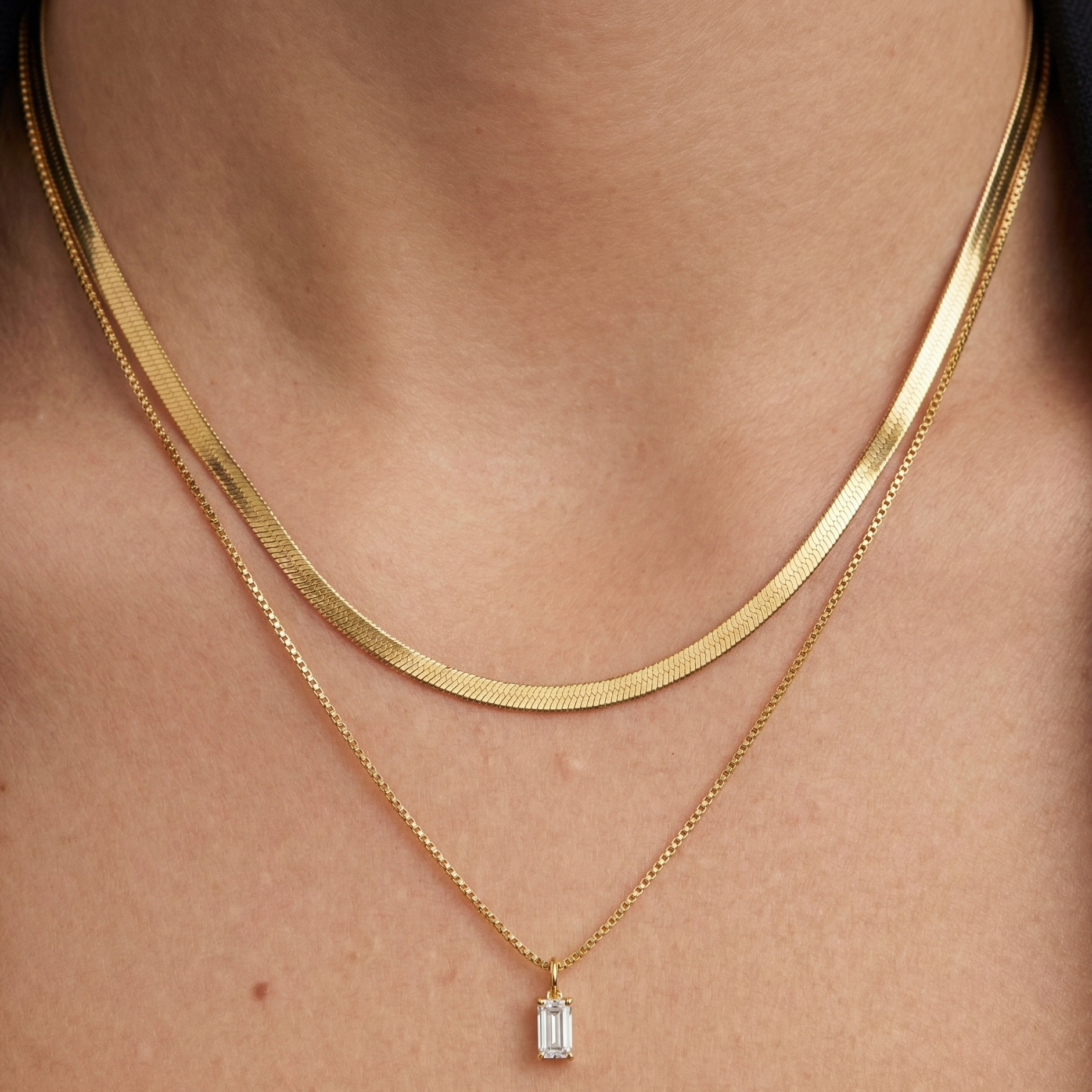 Verona layered gold necklace for women - anti-tarnish waterproof layered necklace India