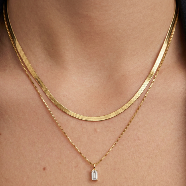 Verona layered gold necklace for women - anti-tarnish waterproof layered necklace India