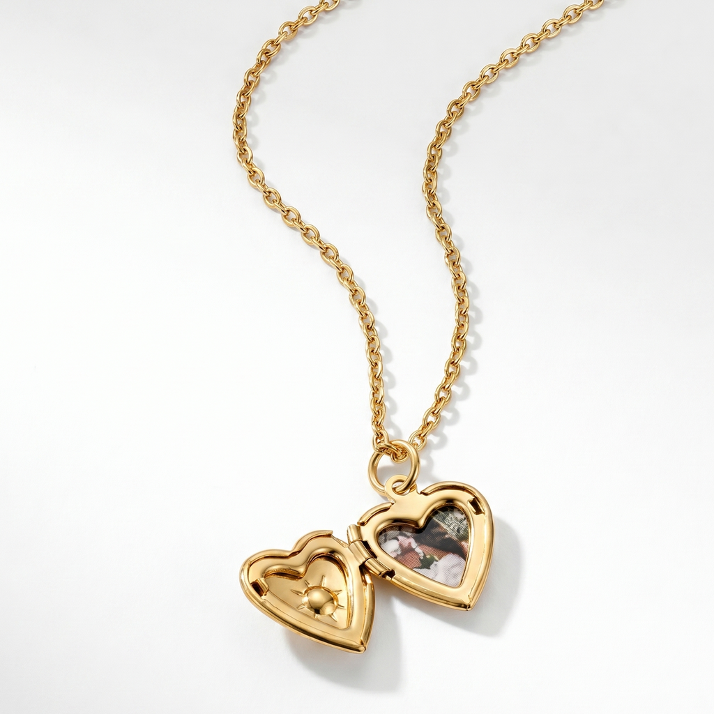 Engraved gold love necklace for women – Yours Always personalised pendant necklace India
