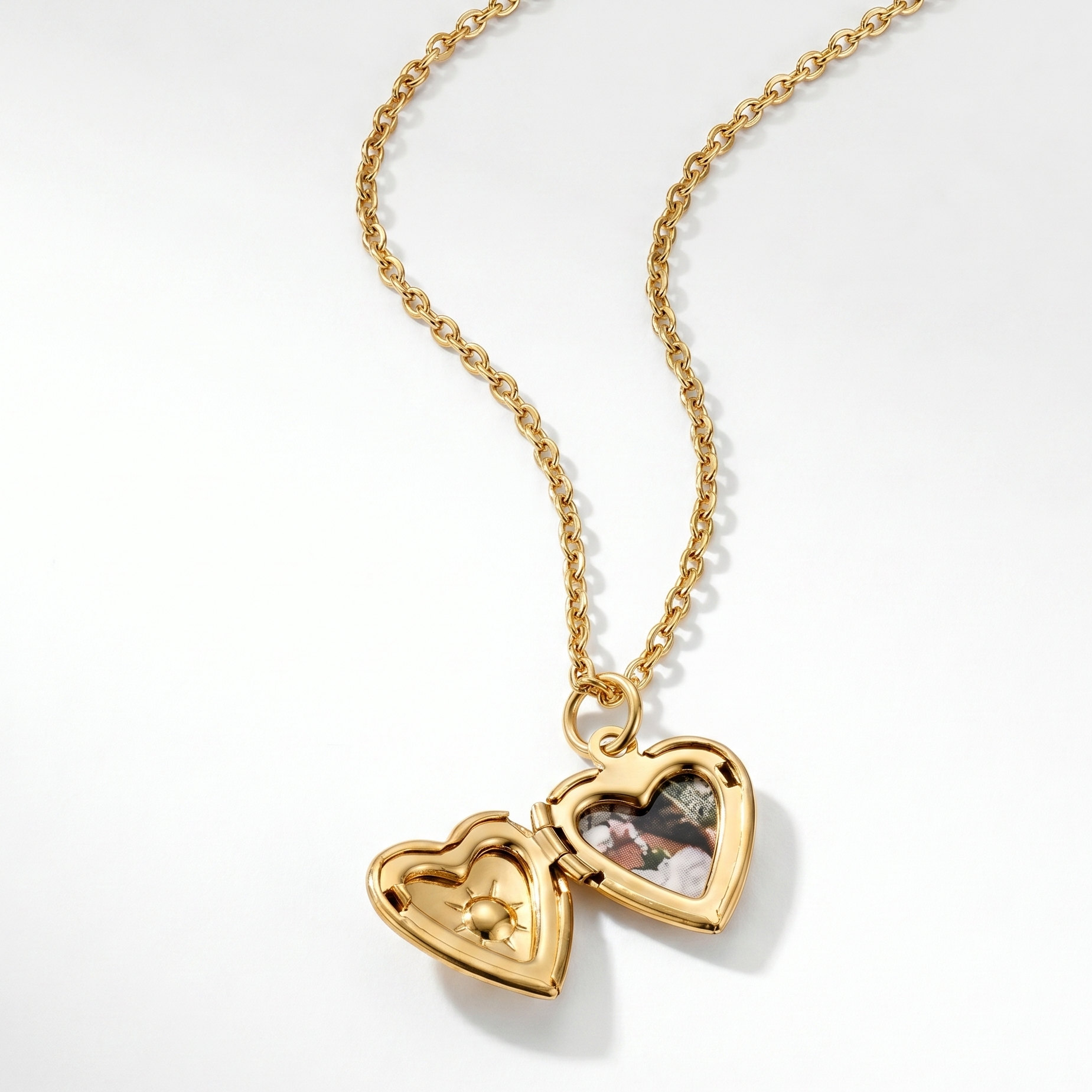 Engraved gold love necklace for women – Yours Always personalised pendant necklace India
