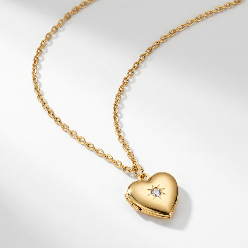 Engraved gold love necklace for women – Yours Always personalised pendant necklace India
